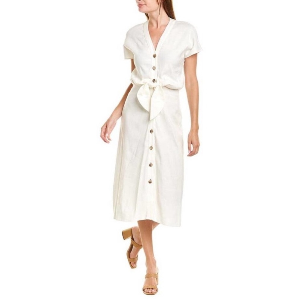 Veronica Beard Giana toe front linen blend dress worn once